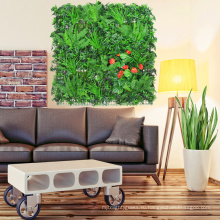 Крытое украшение искусственных живых шпалерной изгороди стены с листвой